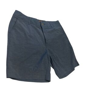 Faherty All Day Shorts 7” Slate Blue Sz 32 Preppy Athleisure Walks Golf Travel